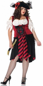 Crimson Pirate Plus Size Costume