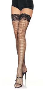 Lace Top Lycra Fishnet Stockings