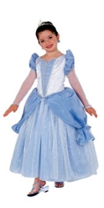Silver Blue Princess Kids Costume